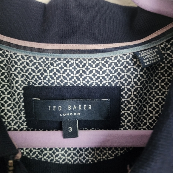 Ted Baker Muggie Half Zip Henley Funnel Neck Navy Sweatshirt Casual Basics 3 - Picture 10 of 12